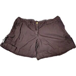 Tommy Hilfiger Brown Cotton‎ Adjustable Length Cargo Hiking Shorts Size 12